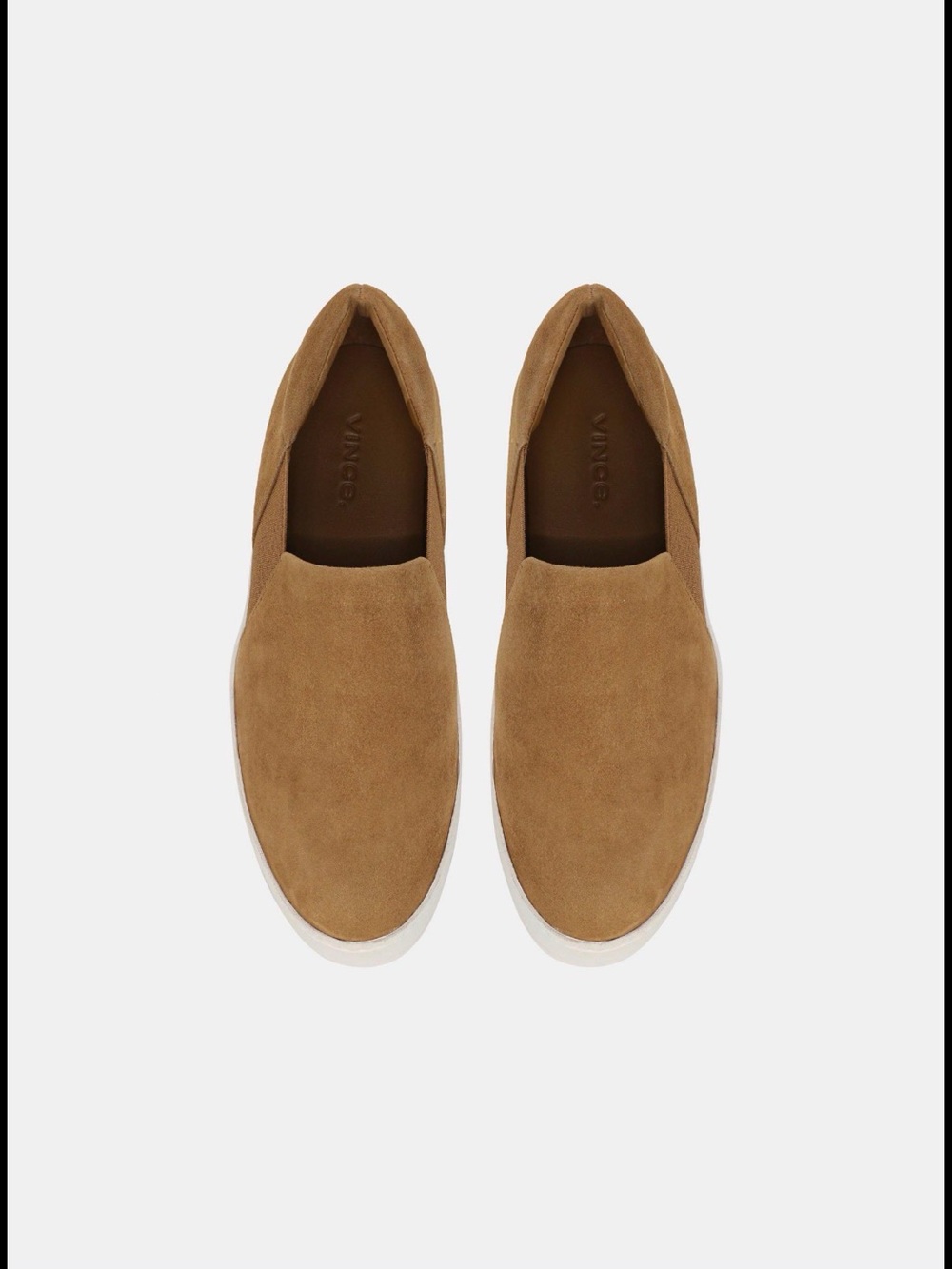 Vince Women's Warren Slip-On Suede Sneakers in Tan